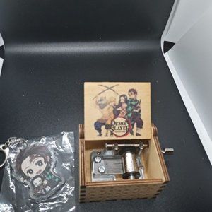 Demon slayer music box and key chain